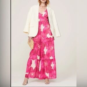 Slate & Willow | Pink Floral Jumpsuit | Size 4 | RTR